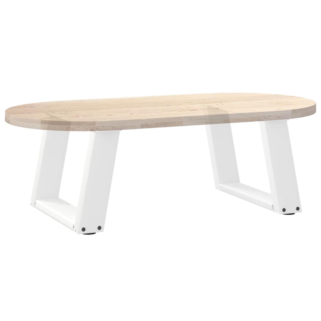Noge za klub stolić U-oblik 2 kom Bijele 40 x (30-31) cm Čelik