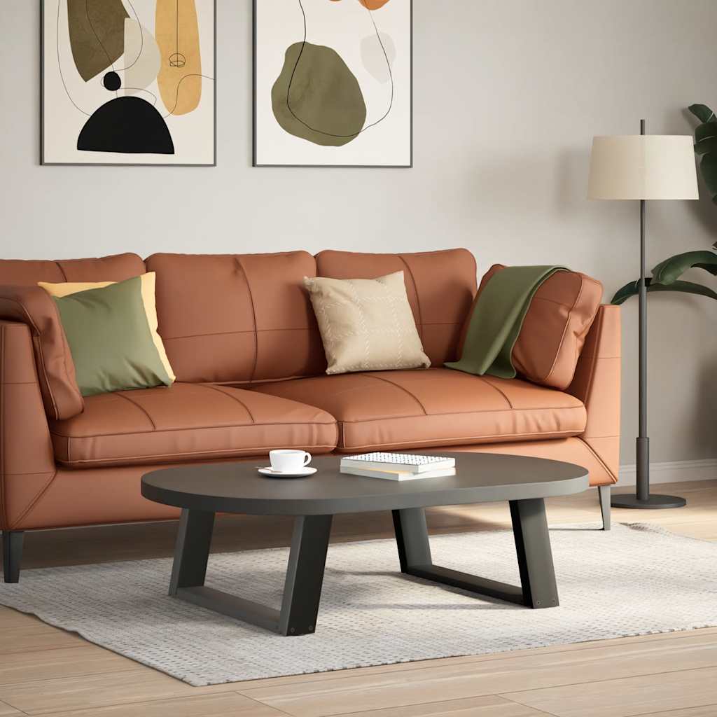 Noge za klub stolić U-oblik 2 kom antracit 60 x (30-31) cm čelik