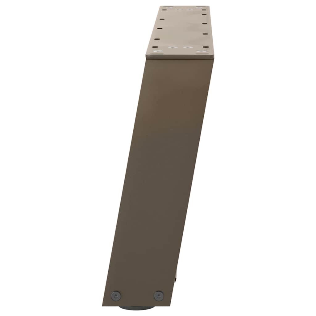 Noge za klub stolić U-oblik 2 kom Prirodni čelik 60 x (30-31) cm Čelik