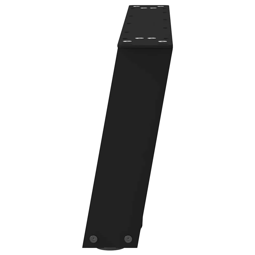 Noge za klub stolić U-oblik 2 kom Crne 70 x (30-31) cm Čelik