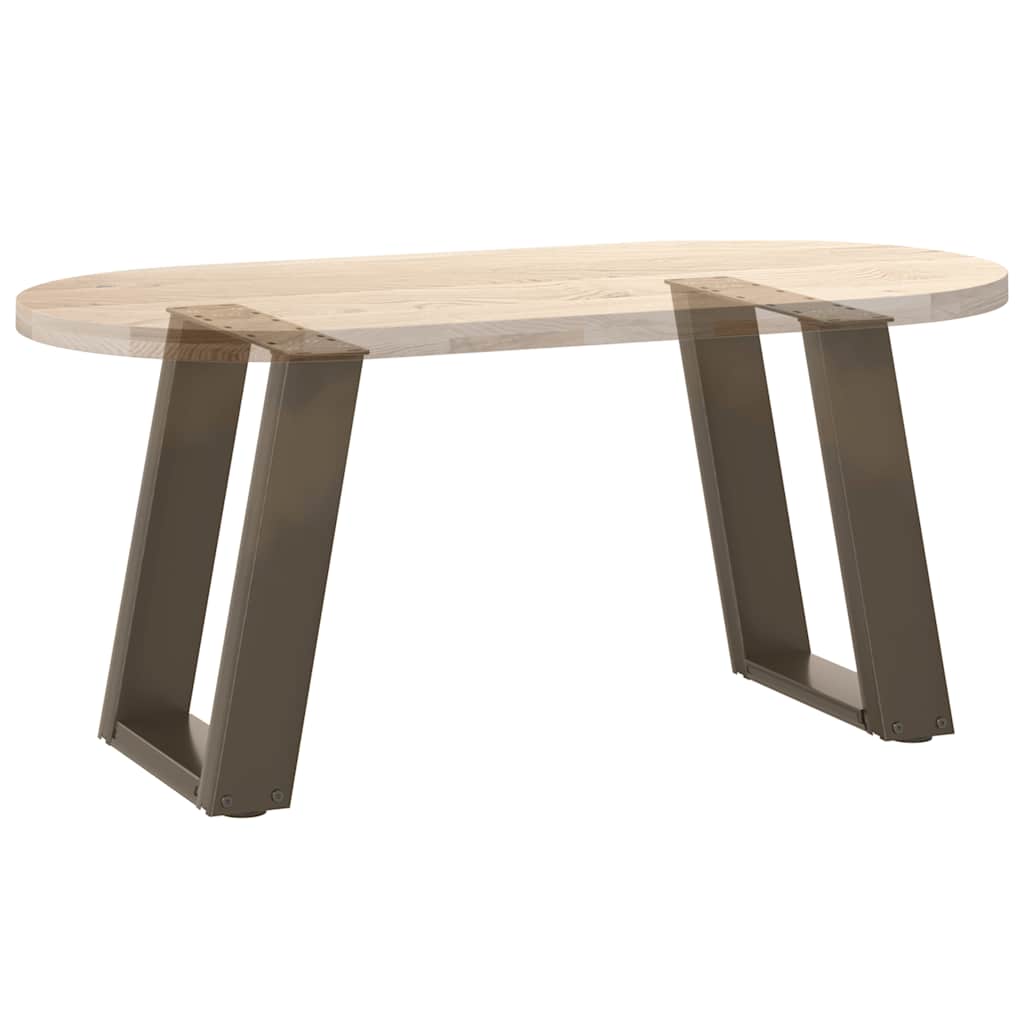 Noge za klub stolić U-oblik 2 kom Prirodni čelik 38 x (42-43) cm Čelik