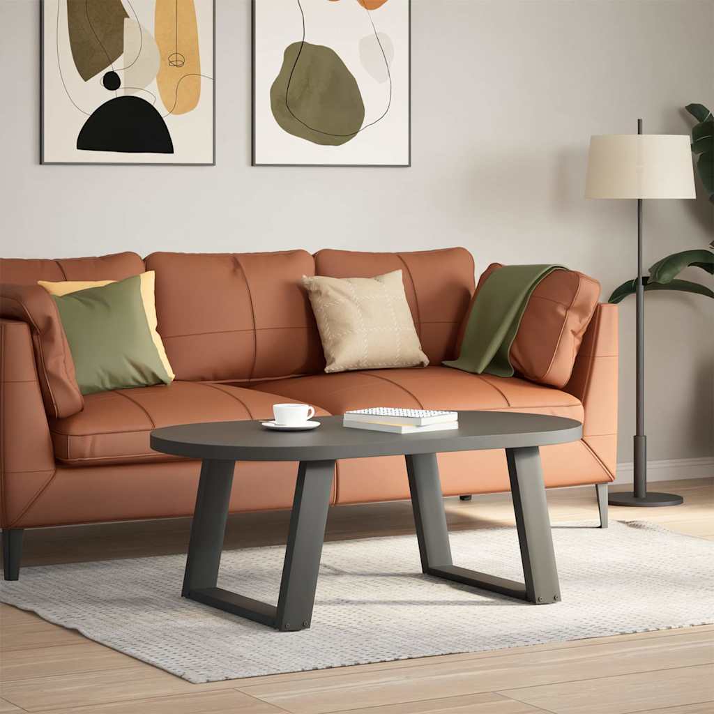 Noge za klub stolić U-oblik 2 kom antracit 60 x (42-43) cm čelik