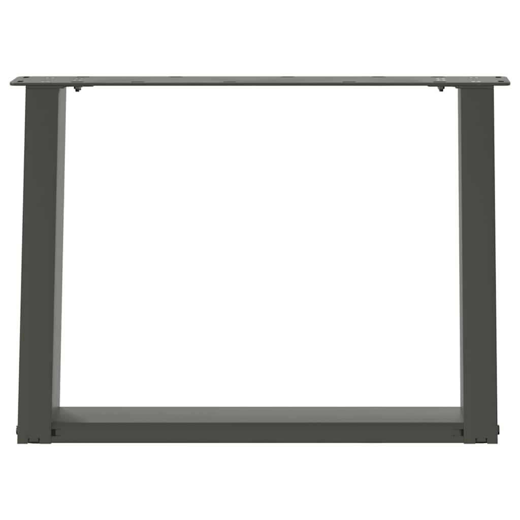 Noge za klub stolić U-oblik 2 kom antracit 60 x (42-43) cm čelik