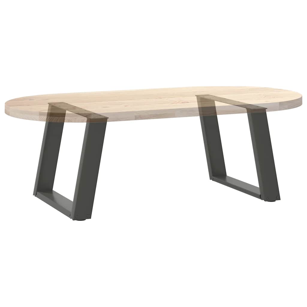 Noge za klub stolić U-oblik 2 kom antracit 60 x (42-43) cm čelik