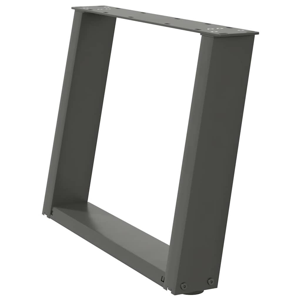 Noge za klub stolić U-oblik 2 kom antracit 70 x (42-43) cm čelik