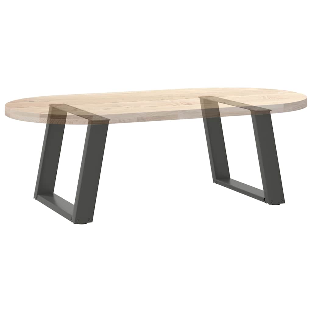 Noge za klub stolić U-oblik 2 kom antracit 70 x (42-43) cm čelik