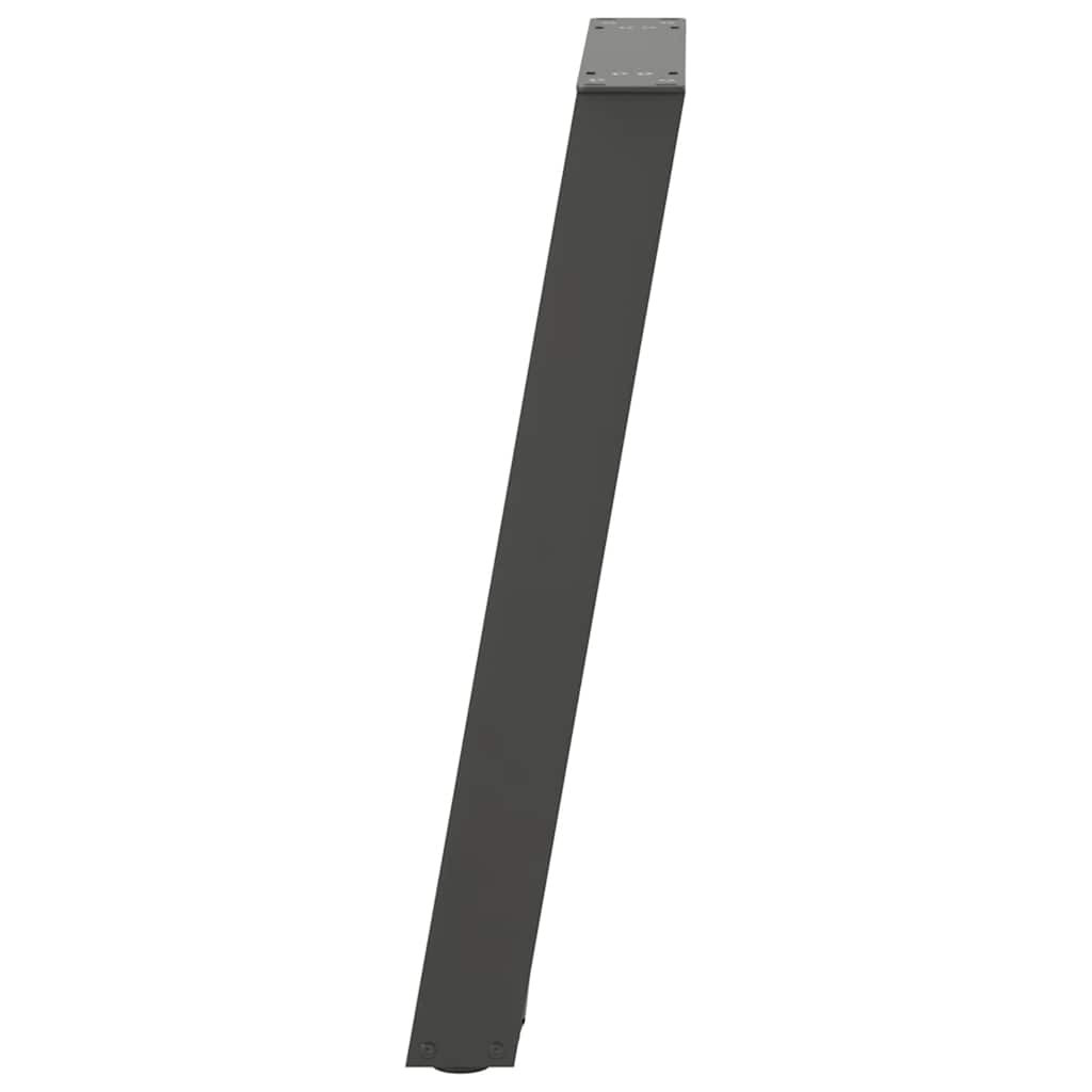 Noge za konzolni stol u obliku slova U, 2 kom, antracit, 28 x (72-73) cm, čelik