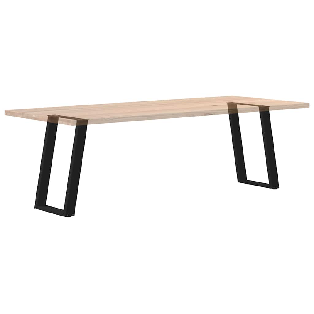 Noge za blagovaonski stol U-oblik 2 kom Crne 60 x (72-73) cm Čelik