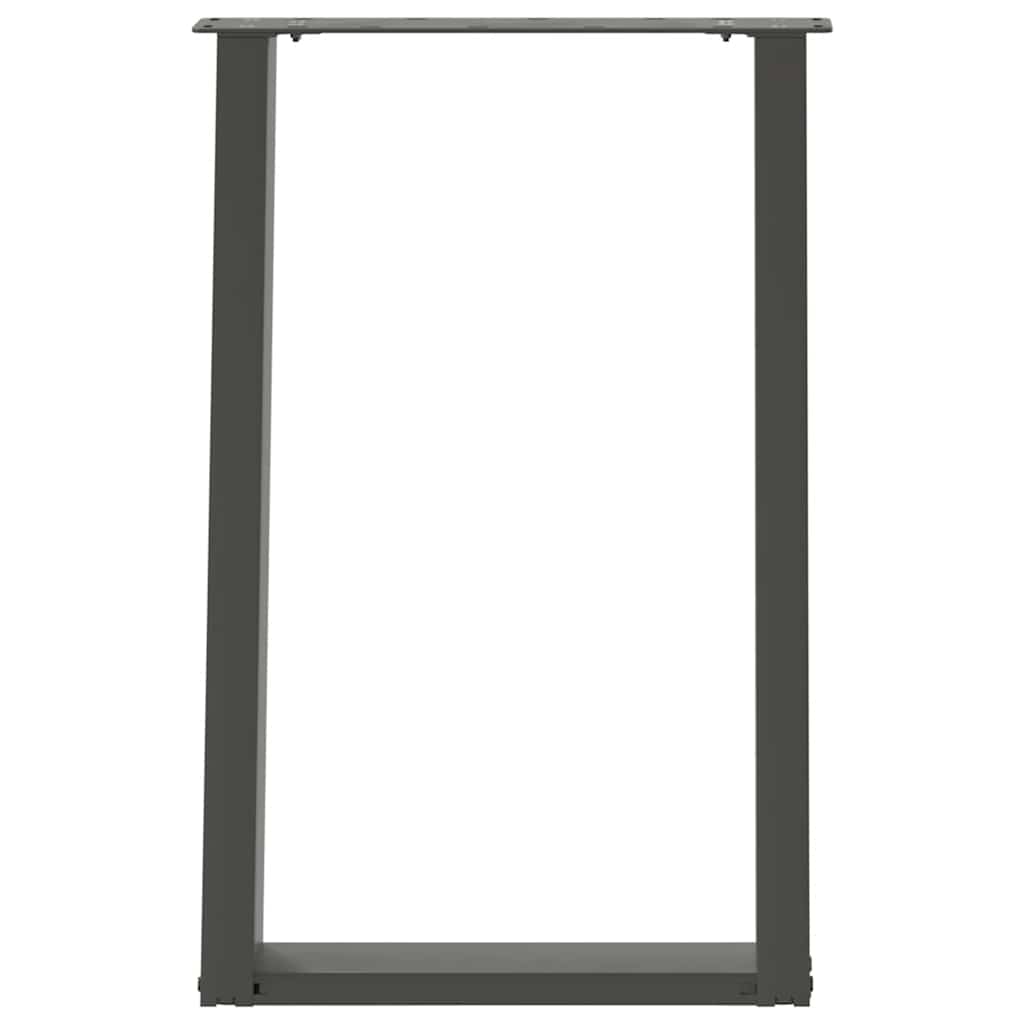 Noge za blagovaonski stol U-oblik 2 kom antracit 60 x (72-73) cm čelik