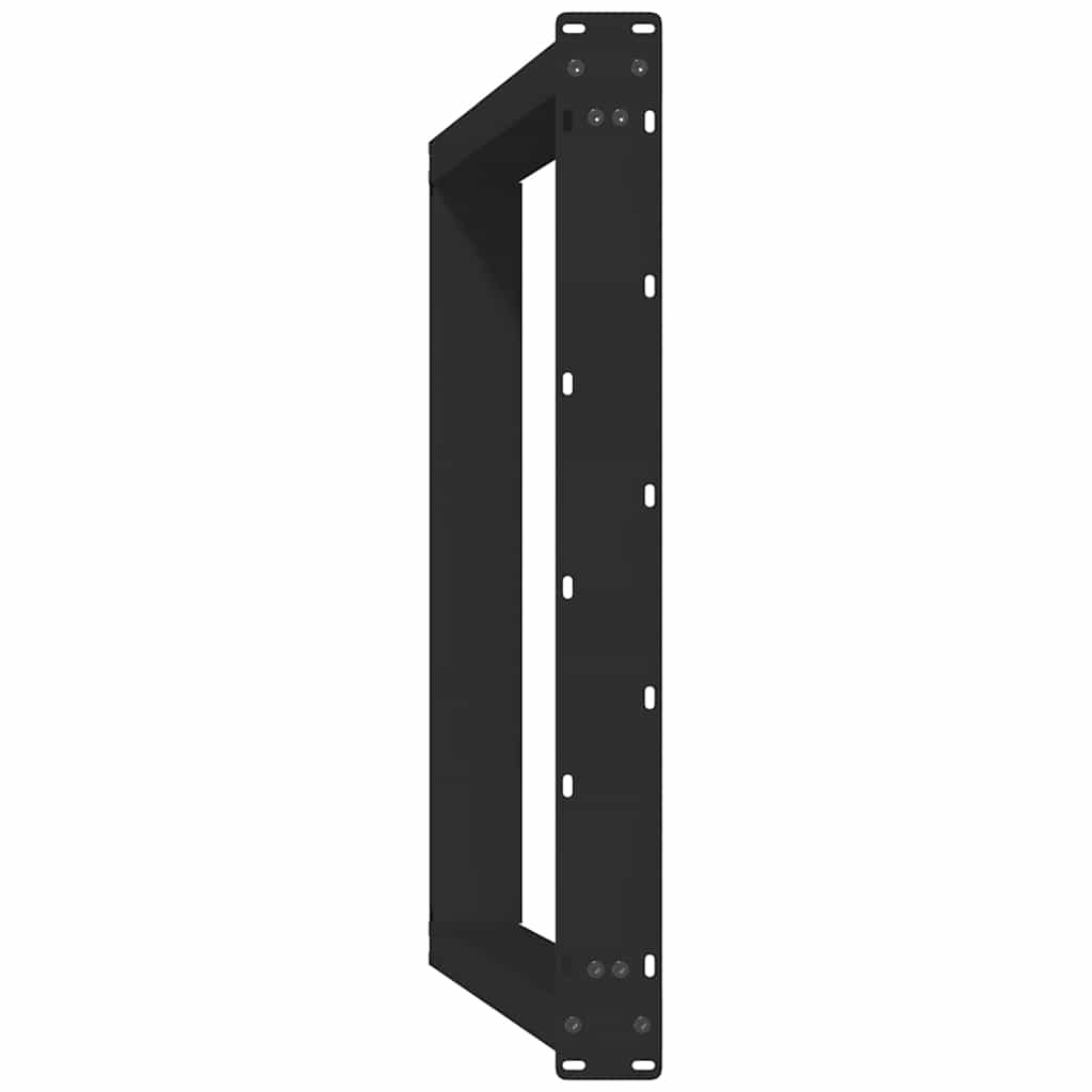 Noge za blagovaonski stol U-oblik 2 kom Crne 80 x (72-73) cm Čelik