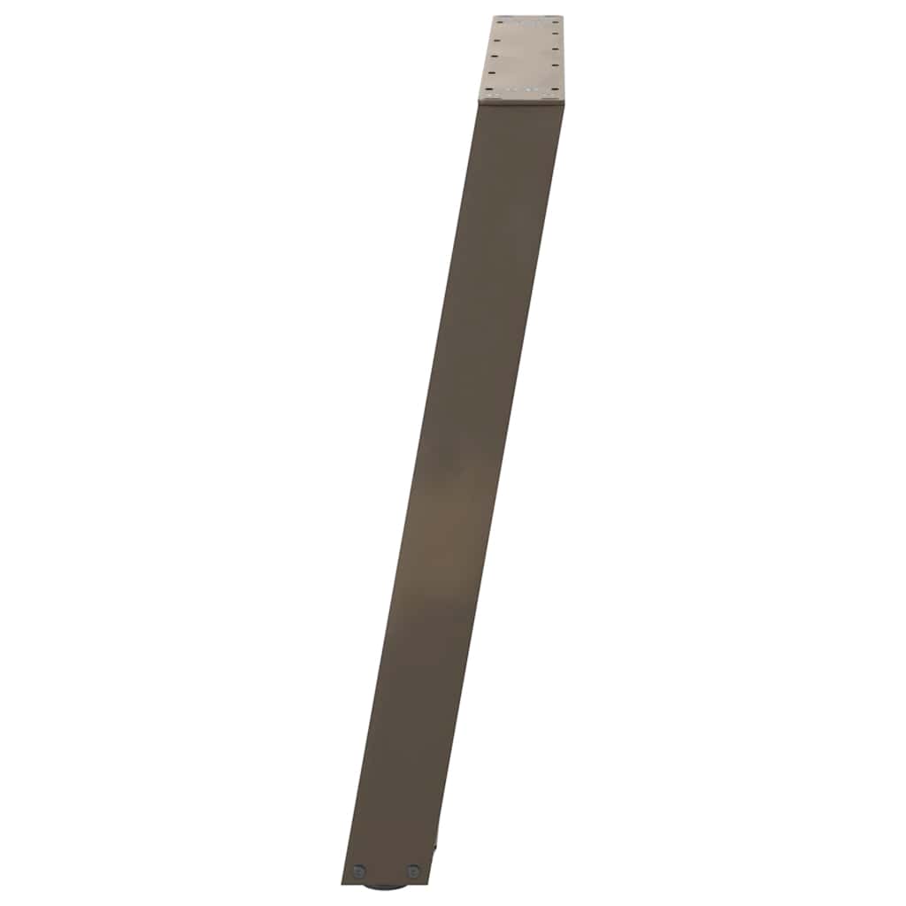Noge za blagovaonski stol U-oblik 2 kom Prirodni čelik 80 x (72-73) cm Čelik