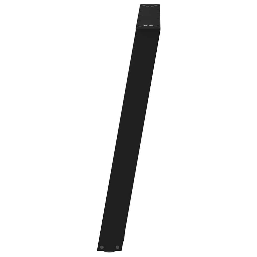 Noge za blagovaonski stol U-oblik 2 kom Crne 90 x (72-73) cm Čelik