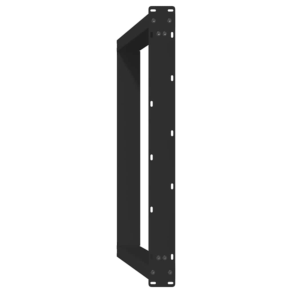 Noge za blagovaonski stol U-oblik 2 kom Crne 90 x (72-73) cm Čelik