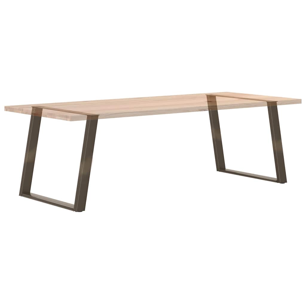 Noge za blagovaonski stol U-oblik 2 kom Prirodni čelik 90 x (72-73) cm Čelik