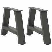 Noge za klub stolić A-oblika 2 kom antracit 30 x (30-31) cm čelik
