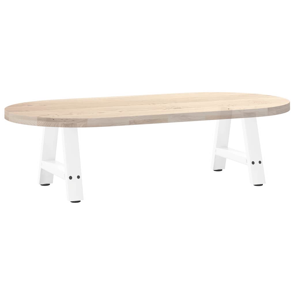 Noge za klub stolić A-oblika 2 kom Bijele 50 x (30-31) cm Čelik