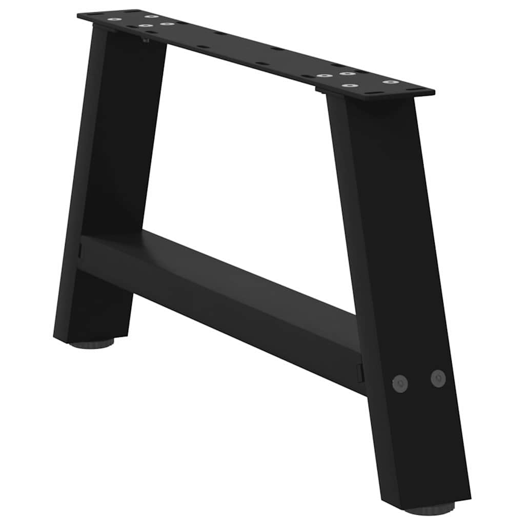 Noge za klub stolić A-oblika 2 kom Crne 60 x (30-31) cm Čelik