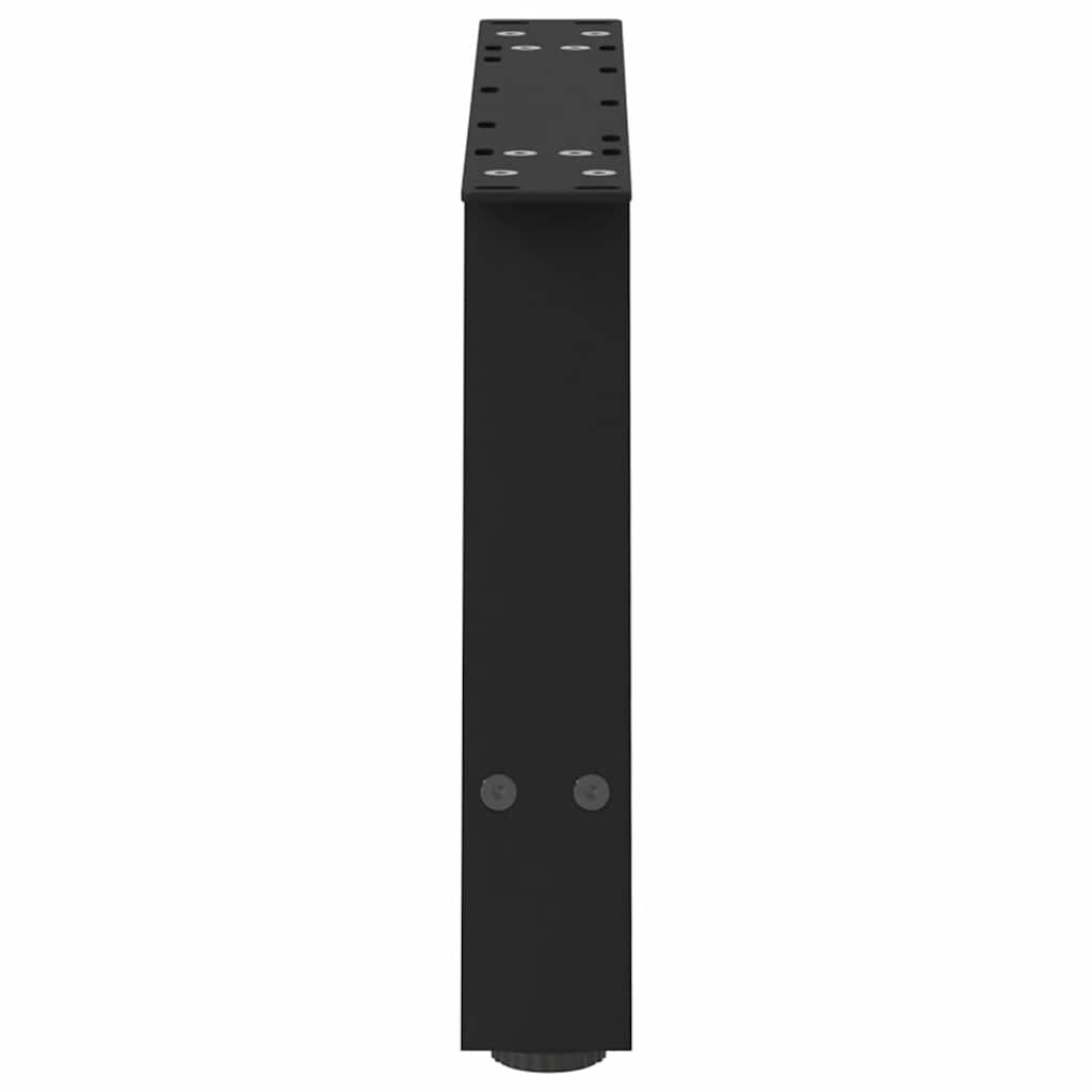 Noge za klub stolić A-oblika 2 kom Crne 60 x (30-31) cm Čelik
