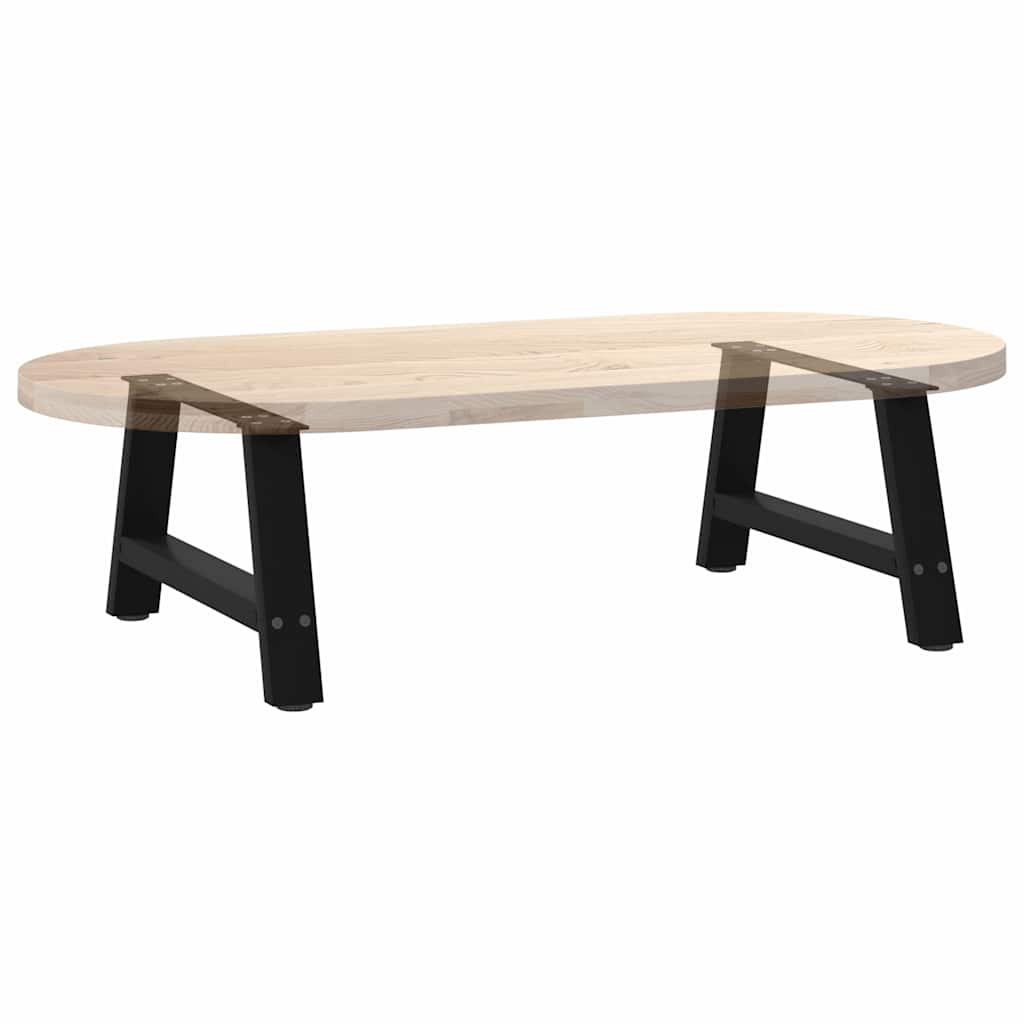 Noge za klub stolić A-oblika 2 kom Crne 60 x (30-31) cm Čelik