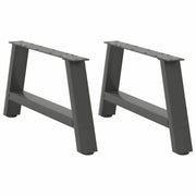Noge za klub stolić A-oblika 2 kom antracit 60 x (30-31) cm čelik