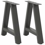 Noge za klub stolić A-oblika 2 kom antracit 38 x (42-43) cm čelik