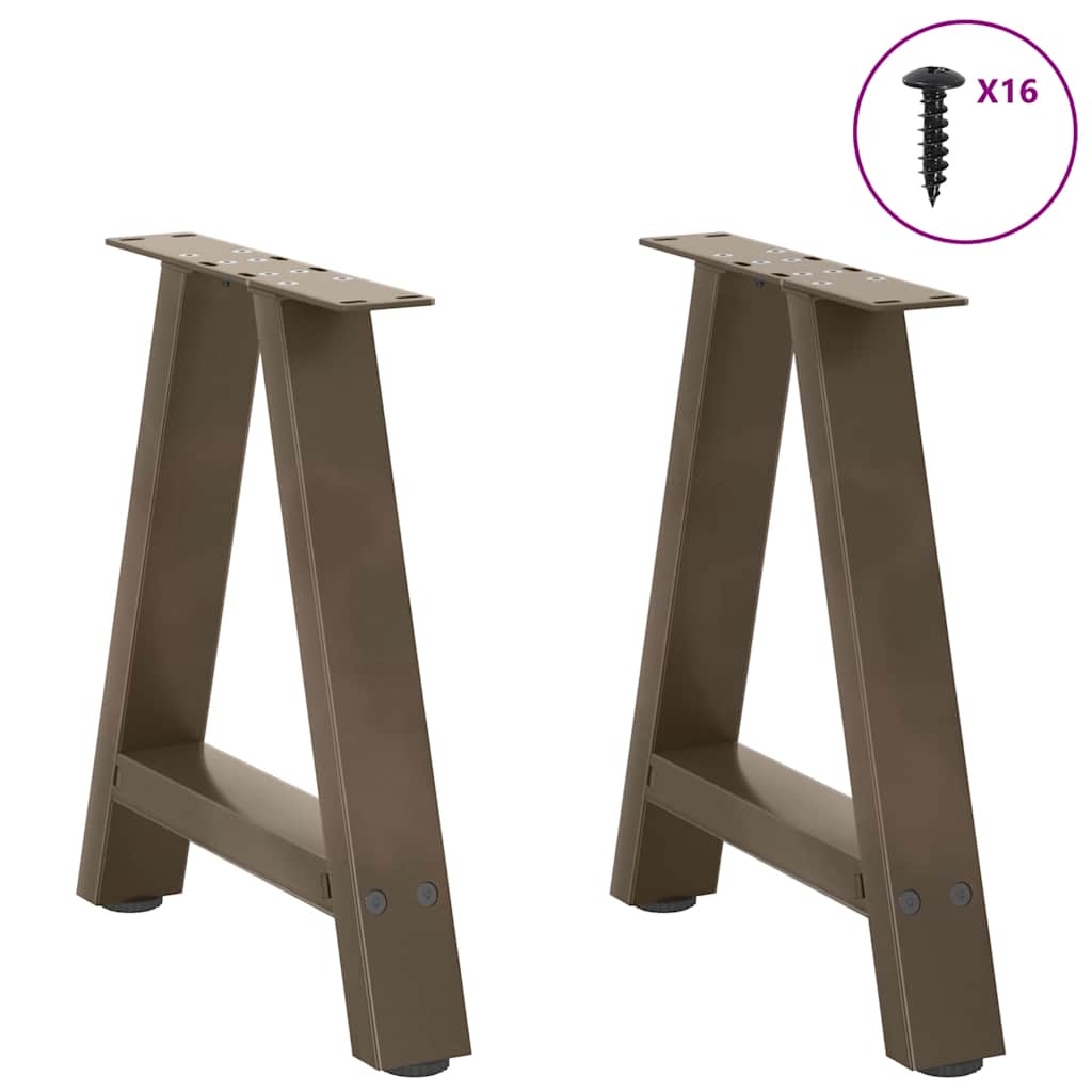 Noge za klub stolić A-oblika 2 kom 38 x (42-43) cm čelik