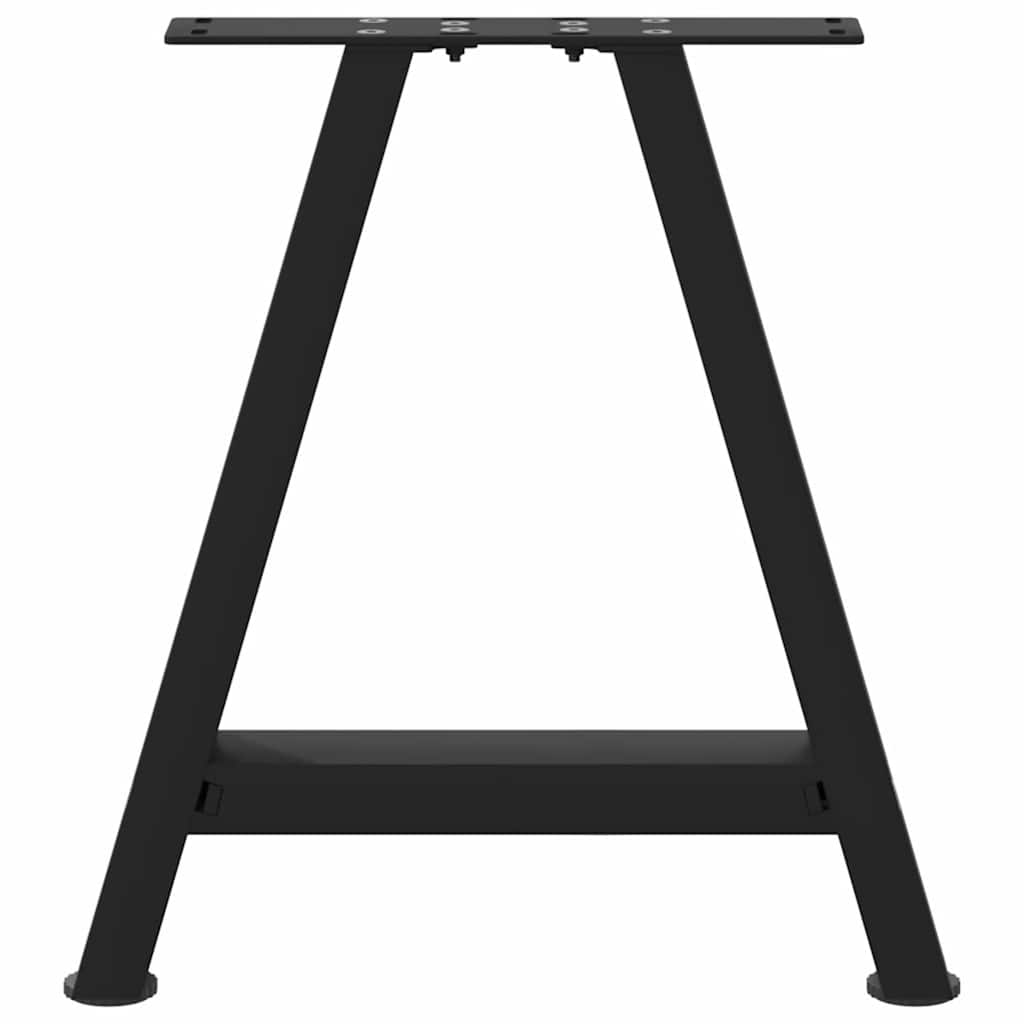 Noge za klub stolić A-oblika 2 kom Crne 50 x (42-43) cm Čelik