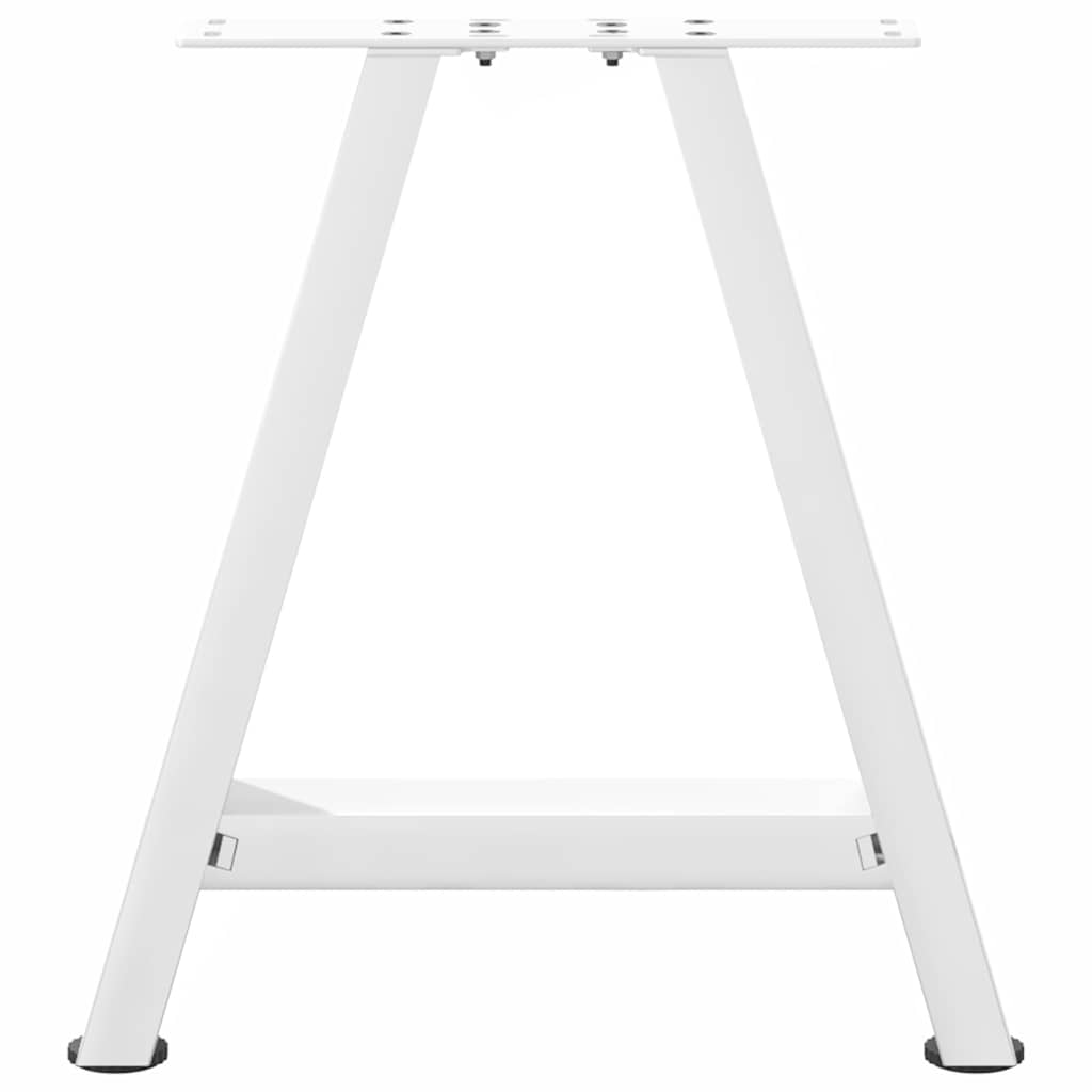 Noge za klub stolić A-oblika 2 kom Bijele 50 x (42-43) cm Čelik