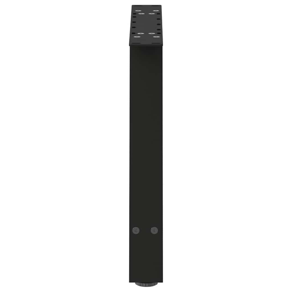 Noge za klub stolić A-oblika 2 kom Crne 60 x (42-43) cm Čelik