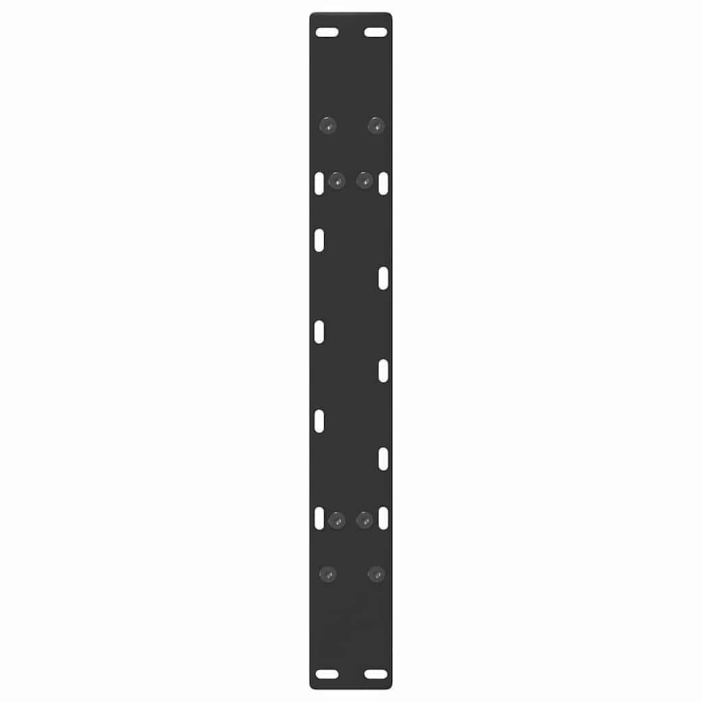 Noge za klub stolić A-oblika 2 kom Crne 60 x (42-43) cm Čelik