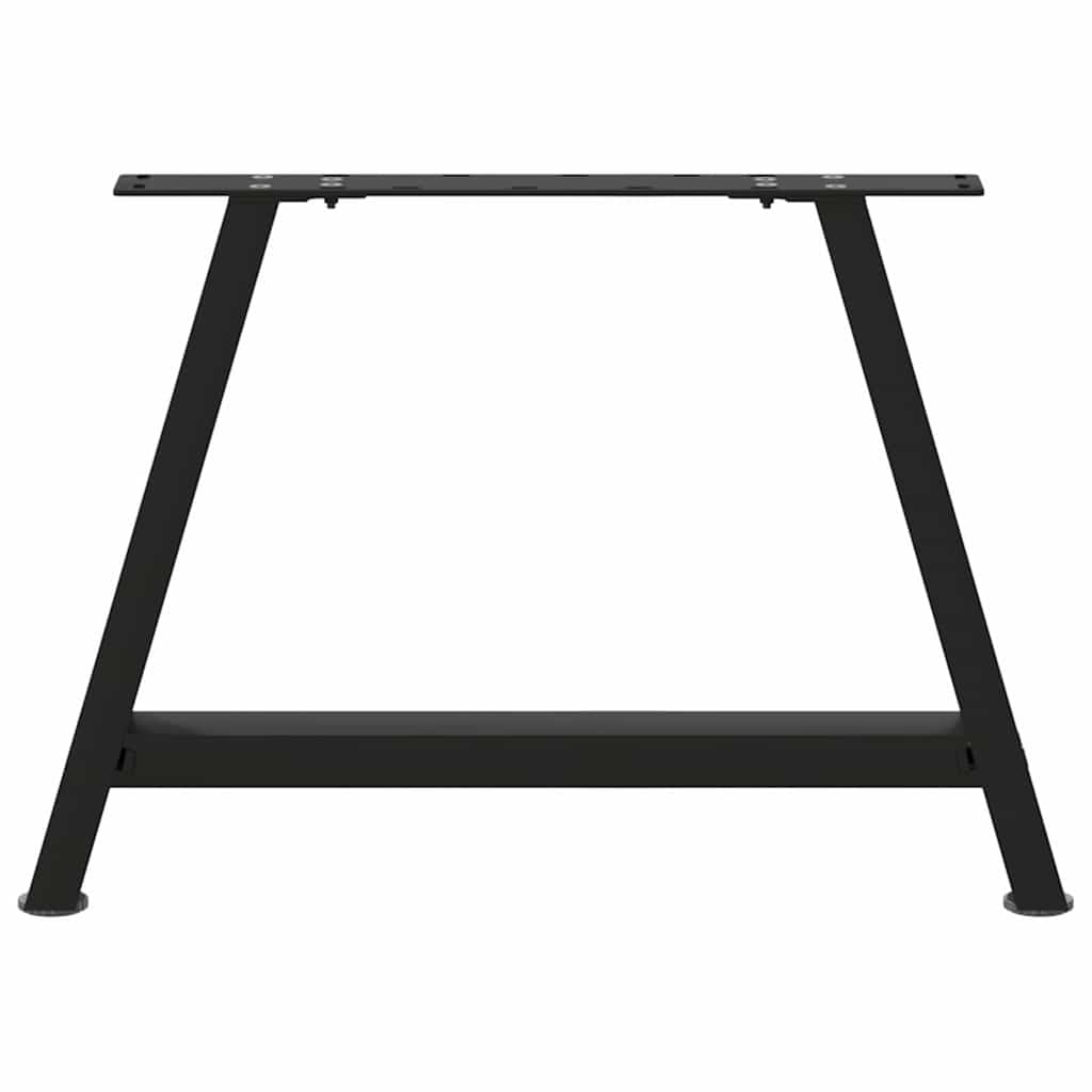 Noge za klub stolić A-oblika 2 kom Crne 70 x (42-43) cm Čelik