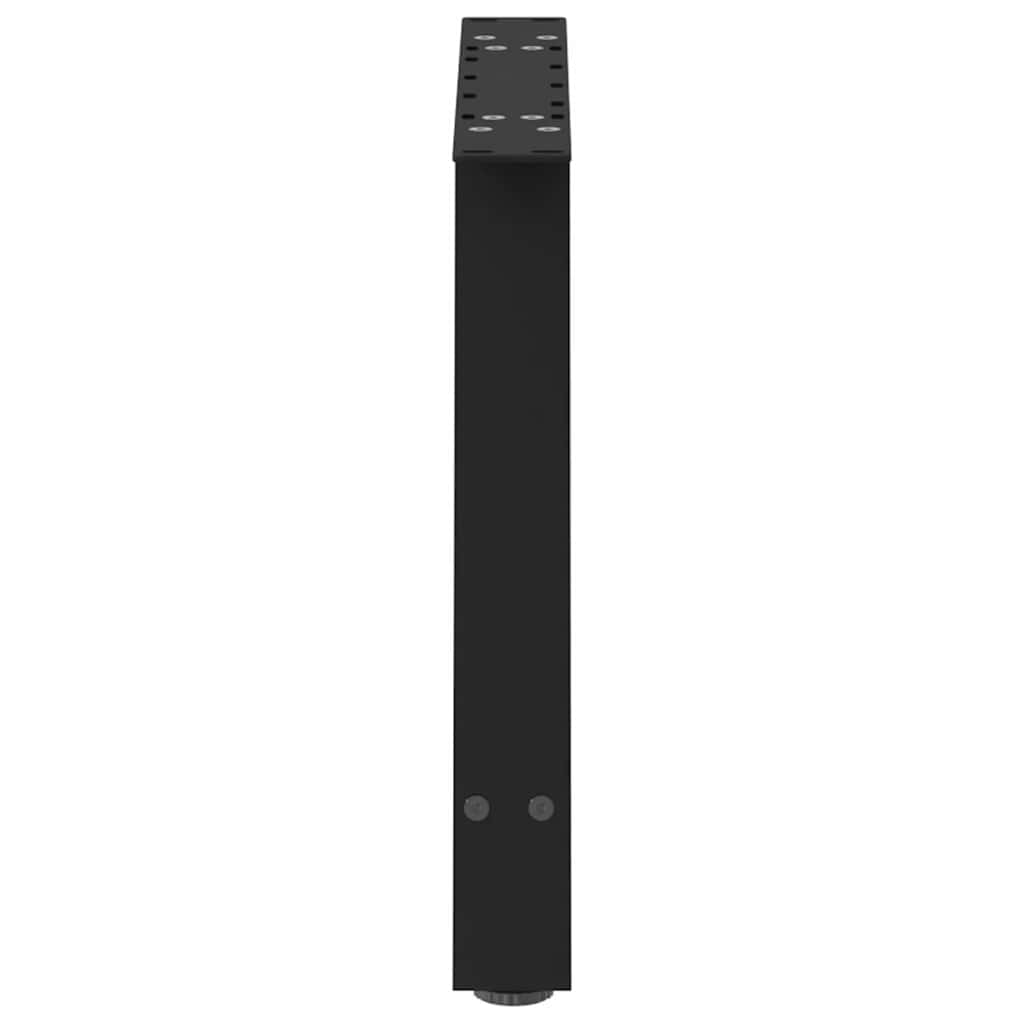 Noge za klub stolić A-oblika 2 kom Crne 70 x (42-43) cm Čelik