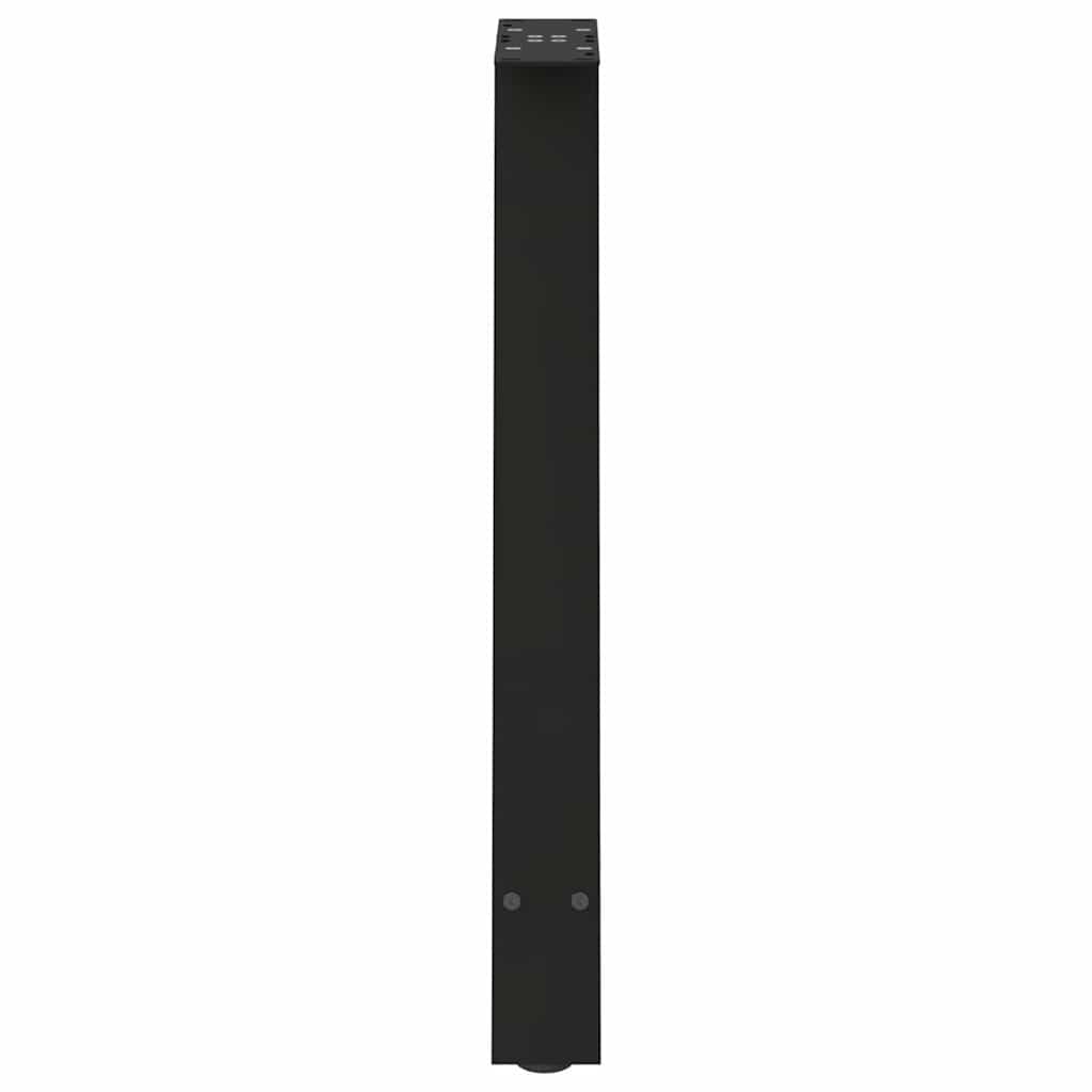 Noge za blagovaonski stol A-oblika 2 kom Crne 50 x (72-73) cm Čelik