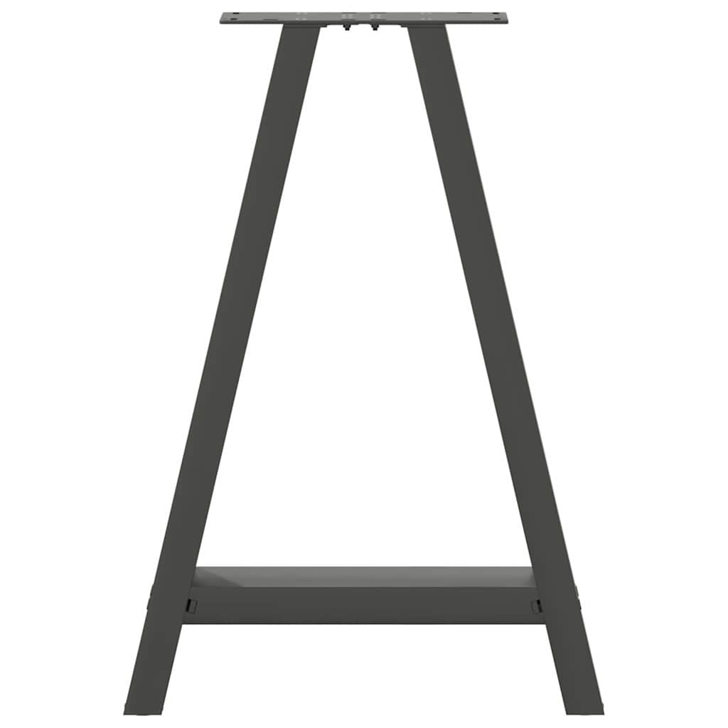 Noge za blagovaonski stol A-oblika 2 kom antracit 50 x (72-73) cm čelik