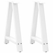 Noge za blagovaonski stol A-oblika 2 kom Bijele 60 x (72-73) cm Čelik