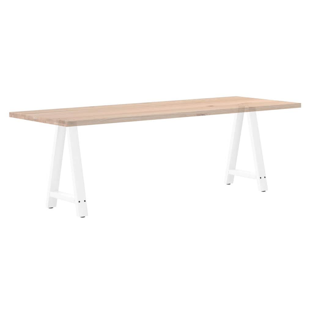 Noge za blagovaonski stol A-oblika 2 kom Bijele 60 x (72-73) cm Čelik