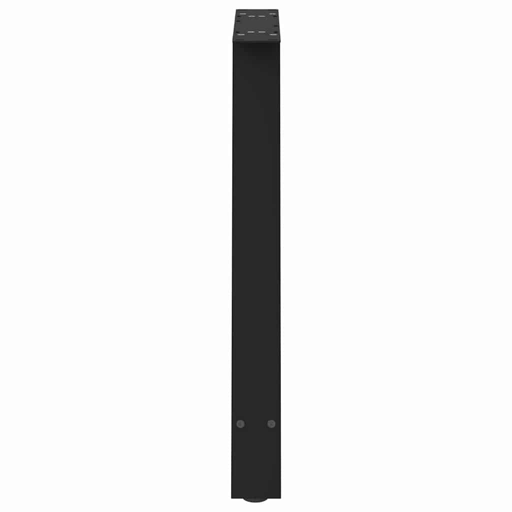 Noge za blagovaonski stol A-oblika 2 kom Crne 70 x (72-73) cm Čelik