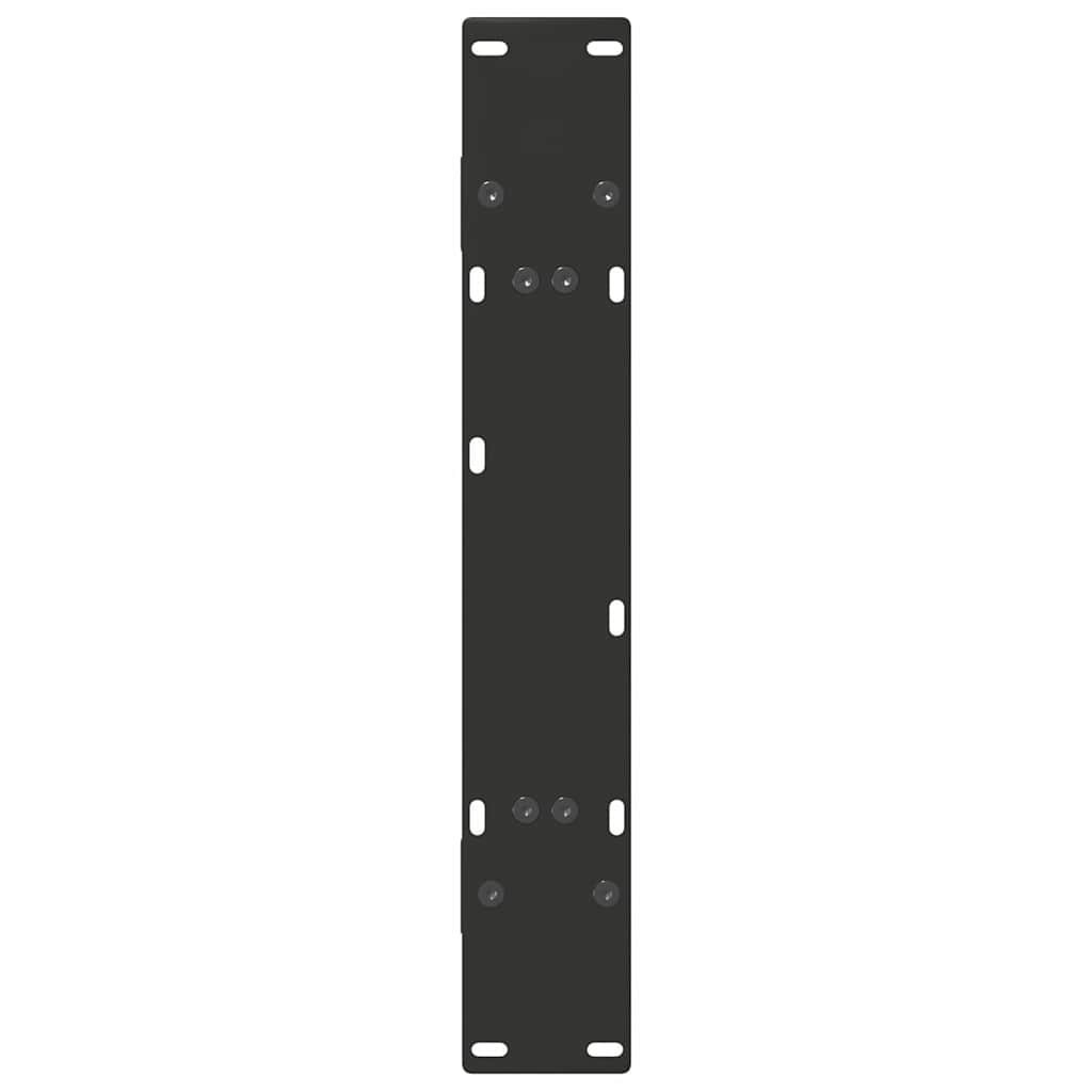 Noge za blagovaonski stol A-oblika 2 kom Crne 70 x (72-73) cm Čelik