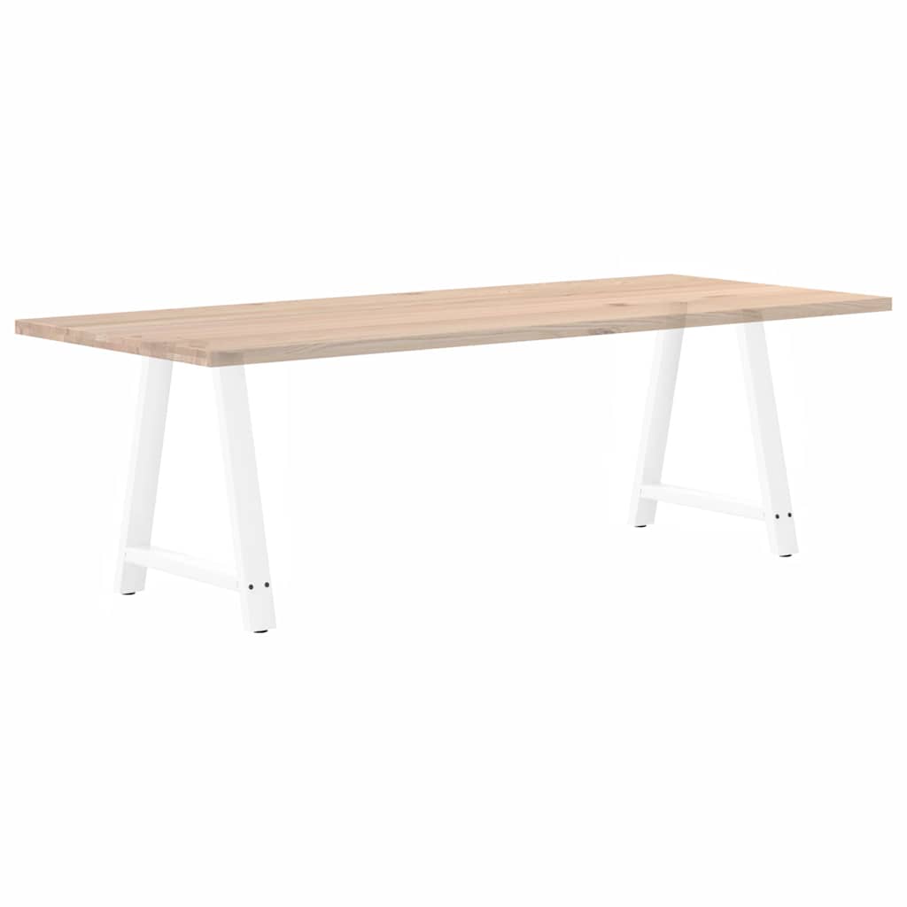 Noge za blagovaonski stol A-oblika 2 kom Bijele 70 x (72-73) cm Čelik