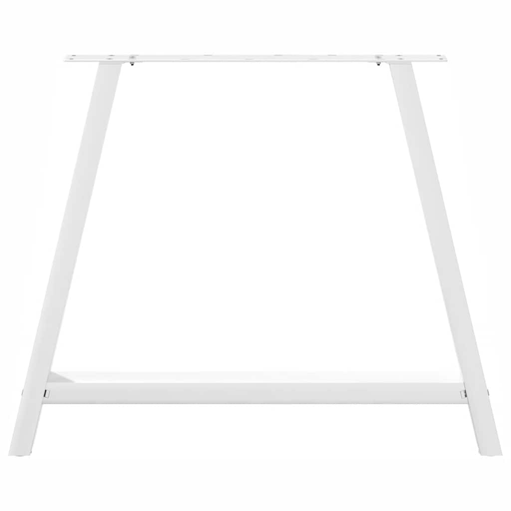 Noge za blagovaonski stol A-oblika 2 kom Bijele 90 x (72-73) cm Čelik