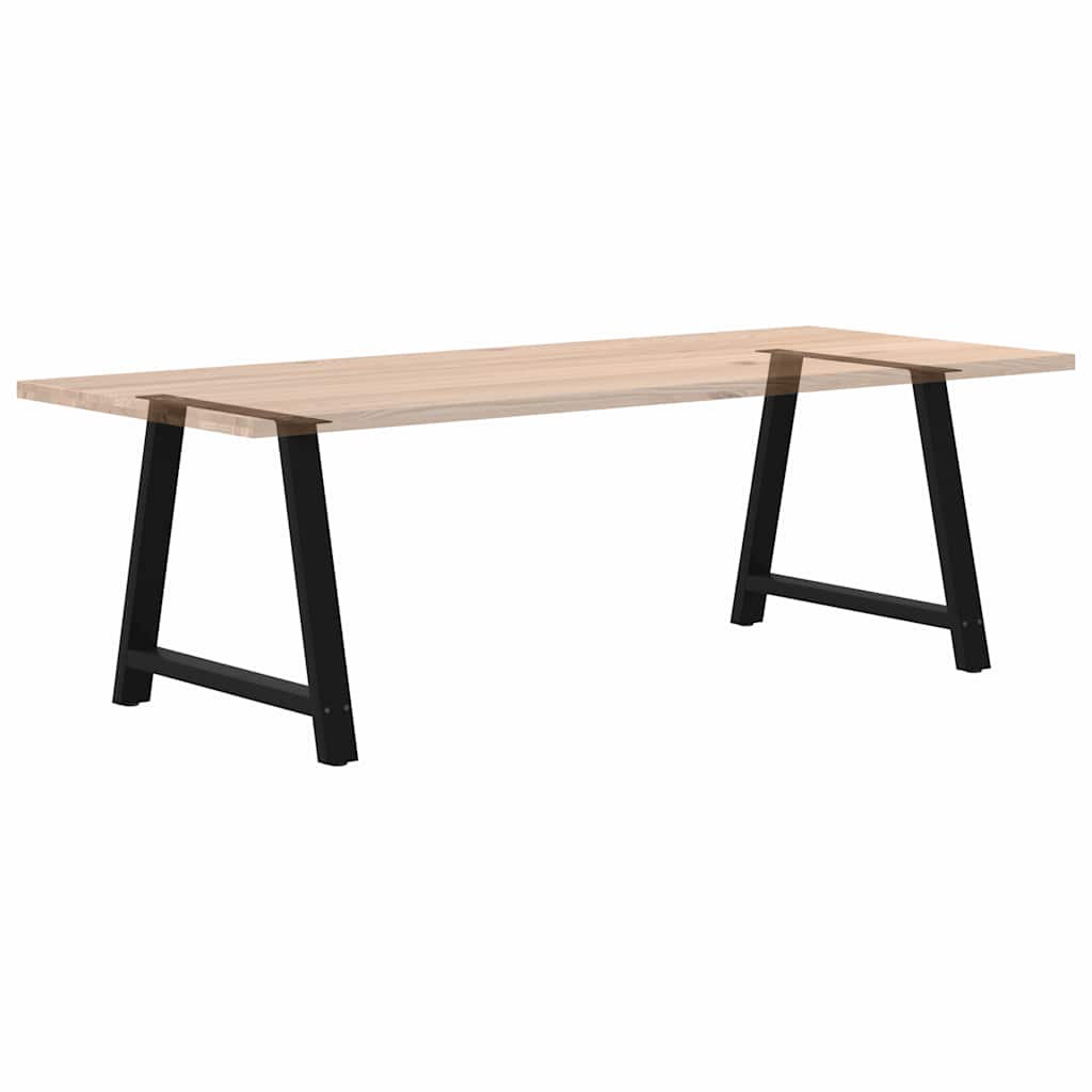 Noge za blagovaonski stol A-oblika 2 kom Crne 100 x (72-73) cm Čelik