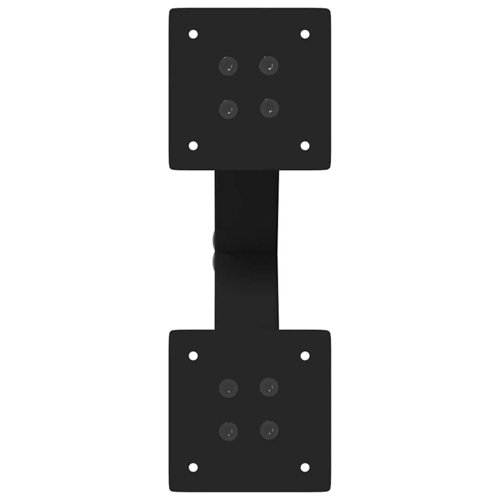 Noge za klub stolić u obliku slova X, 2 kom, crne, 30 x (30-31) cm, čelik