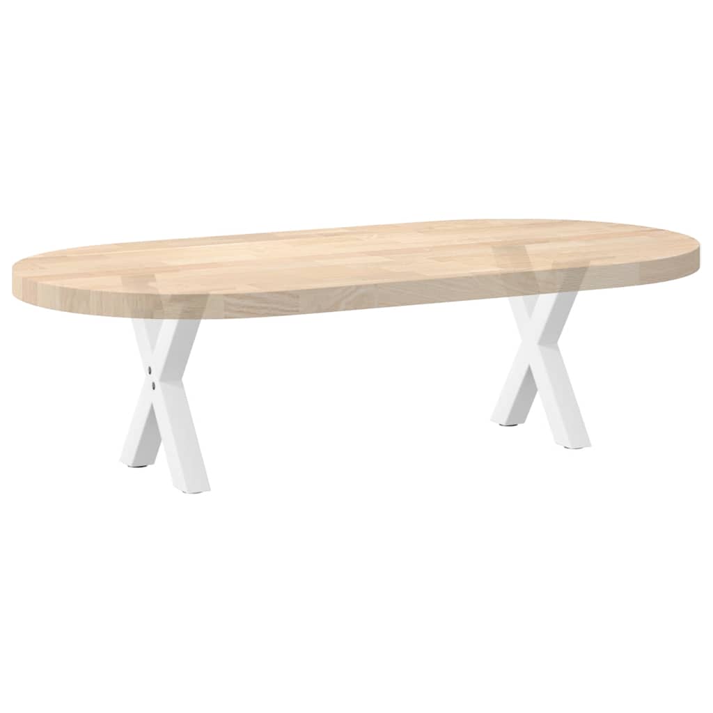 Noge za klub stolić u obliku slova X, 2 kom, bijele, 37 x (30-31) cm, čelik