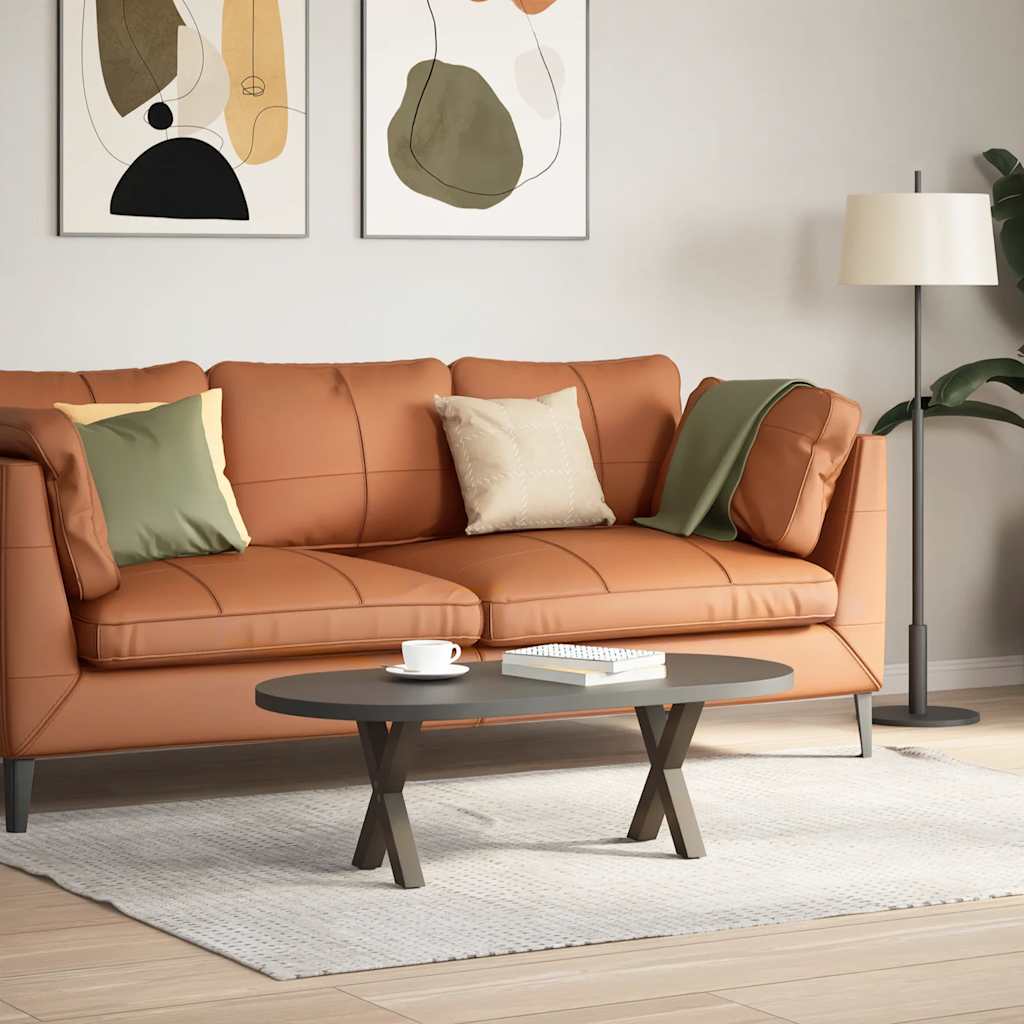 Noge za klub stolić u obliku slova X, 2 kom, prirodni čelik, 37 x (30-31) cm, čelik