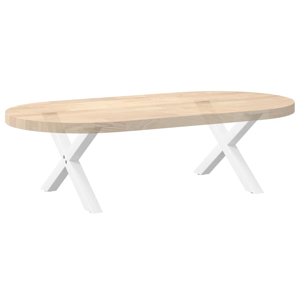 Noge za klub stolić u obliku slova X, 2 kom, bijele, 60 x (30-31) cm, čelik