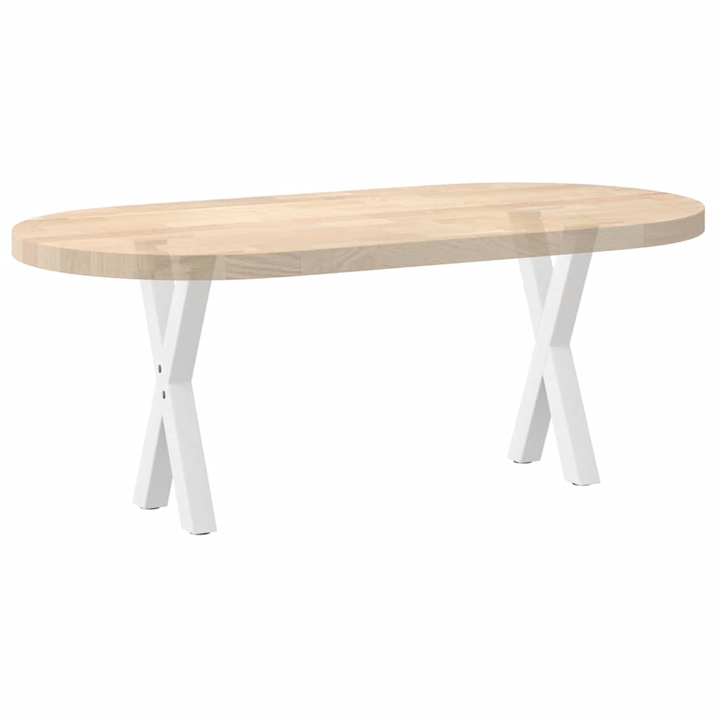Noge za klub stolić u obliku slova X, 2 kom, bijele, 38 x (42-43) cm, čelik