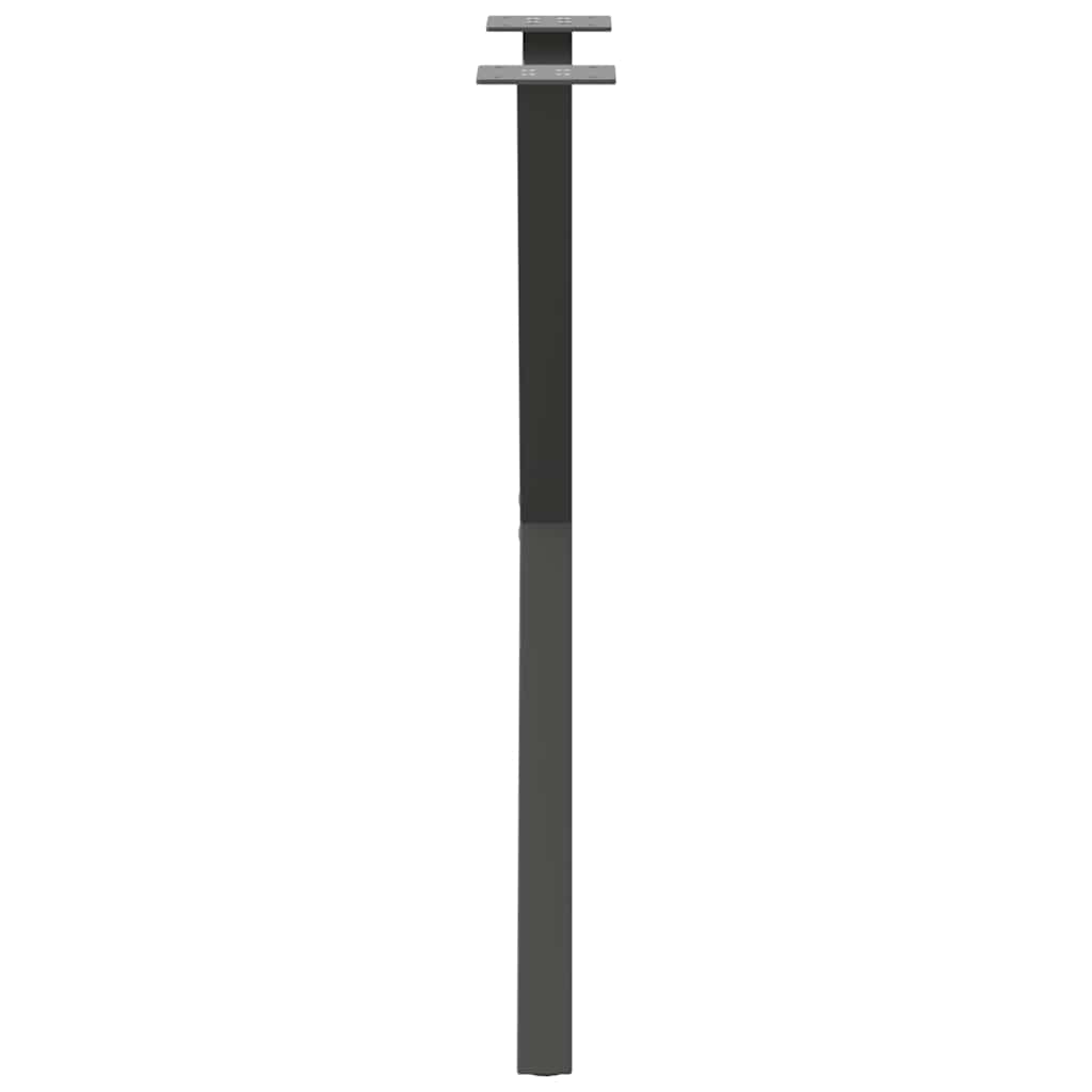 Noge za blagovaonski stol u obliku slova X, 2 kom, antracit, 50 x (72-73) cm, čelik