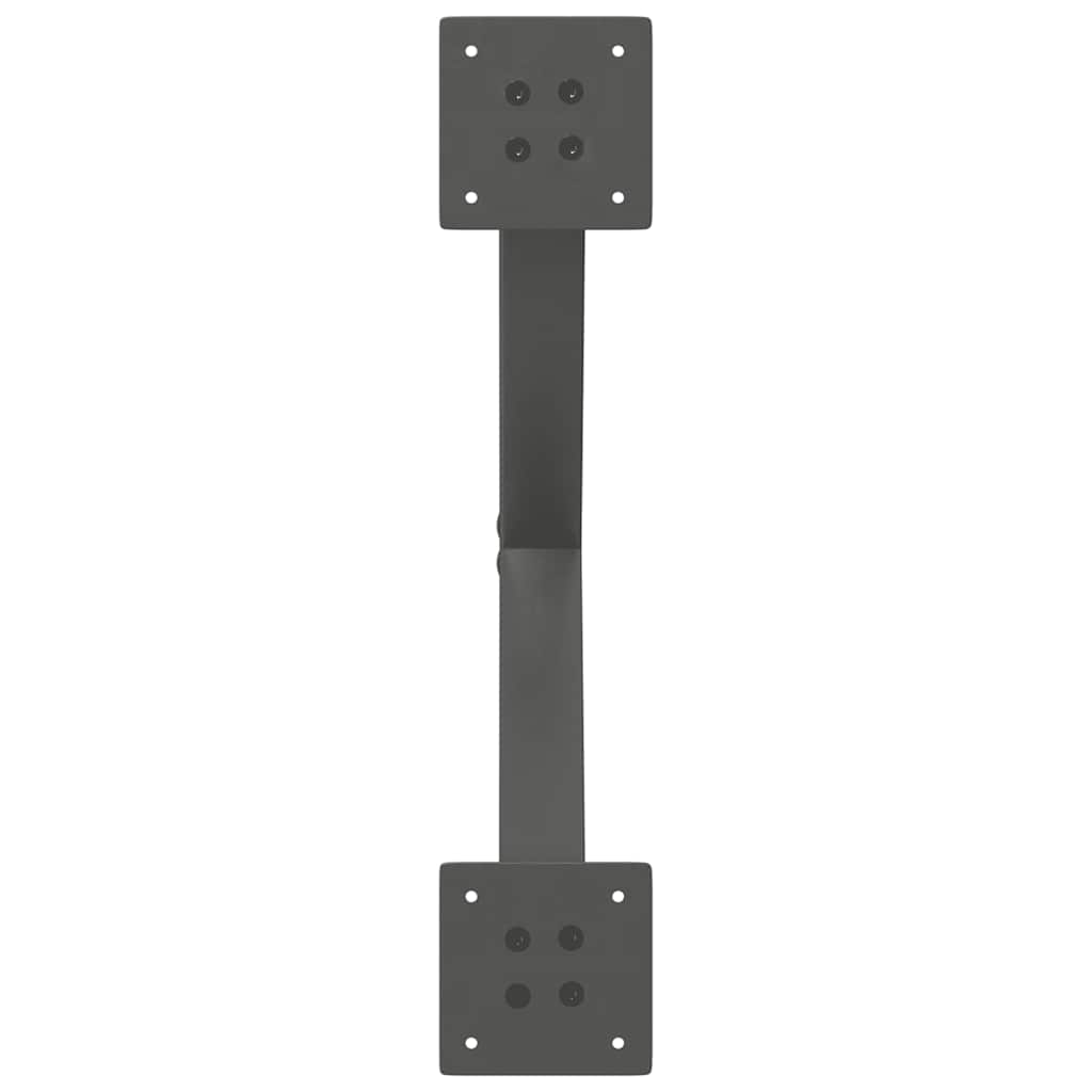 Noge za blagovaonski stol u obliku slova X, 2 kom, antracit, 50 x (72-73) cm, čelik