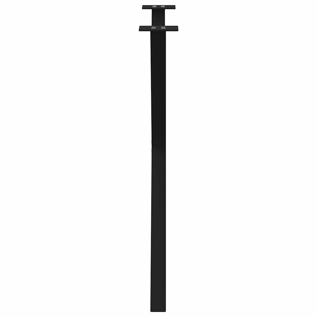Noge za blagovaonski stol u obliku slova X, 2 kom, crne, 80 x (72-73) cm, čelik