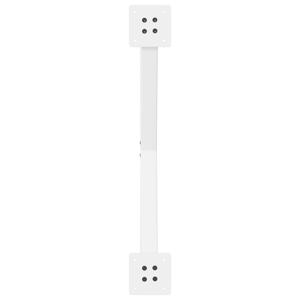 Noge za blagovaonski stol u obliku slova X, 2 kom, bijele, 80 x (72-73) cm, čelik